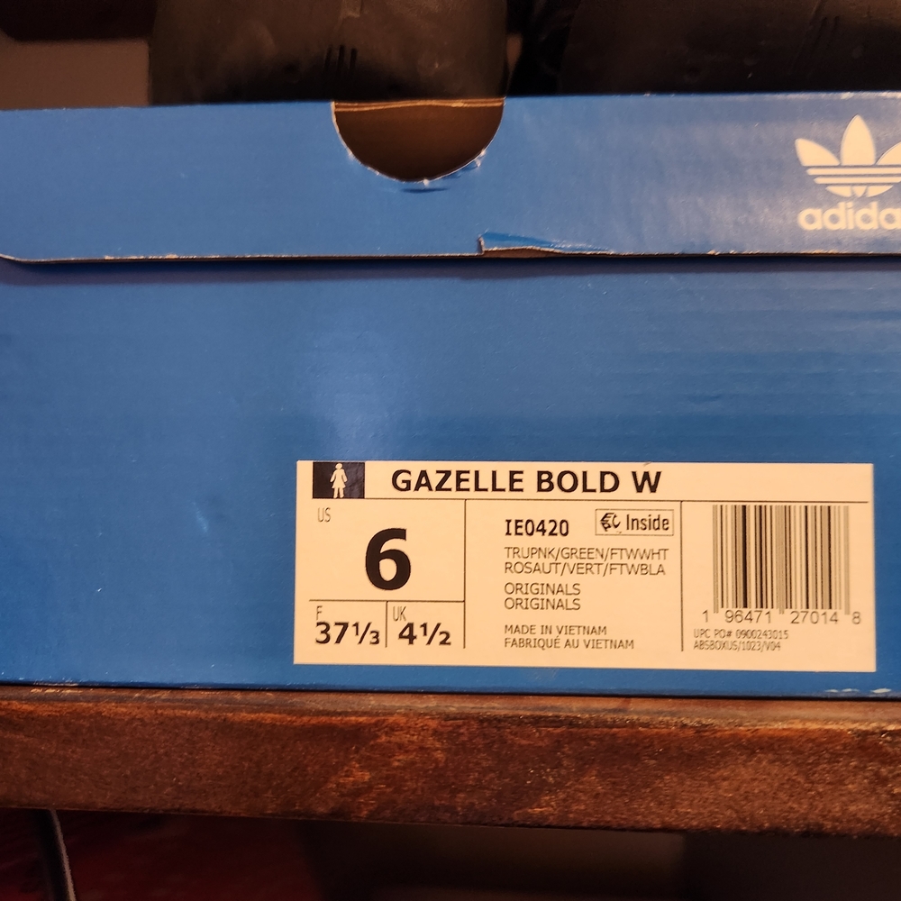 Adidas Women's Suede Pink Gazelle Size 6 NIB - Picture 7 of 7